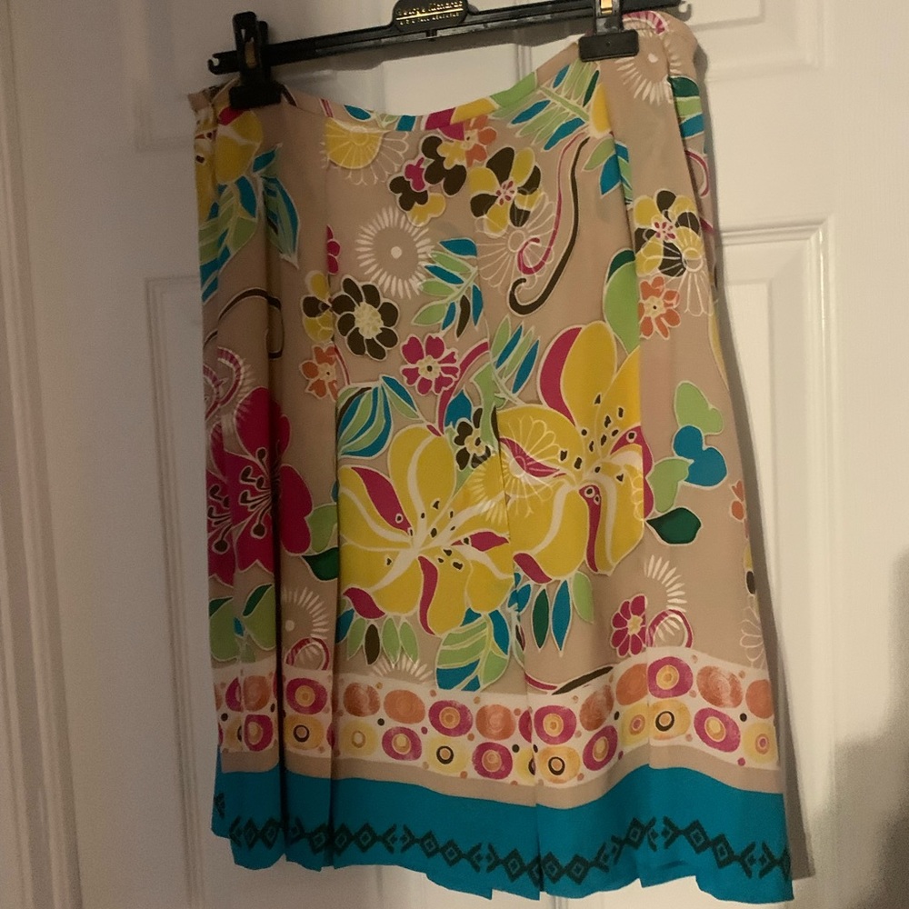 Silk A line skirt. Bianca Nygard.
